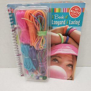 New Klutz Book Lanyard & Lacing 12 Art & Craft  Projects Girl Boy Teen Bracelet+